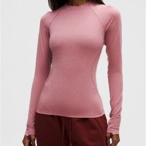 Lululemon Jersey Crewneck Base Layer Long in Sleeve Red Clay - NWT